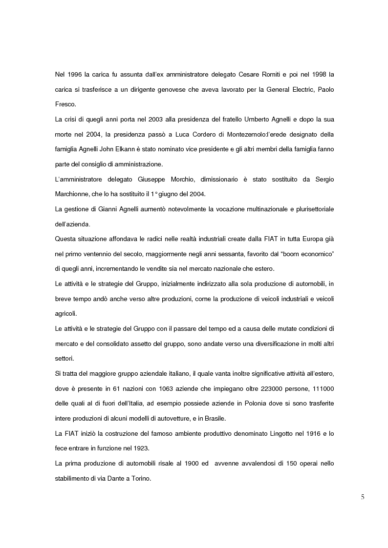 Anteprima della tesi: Performance economiche, finanziarie e patrimoniali sul settore automotive : confronto tra Fiat e Volkswagen, Pagina 4