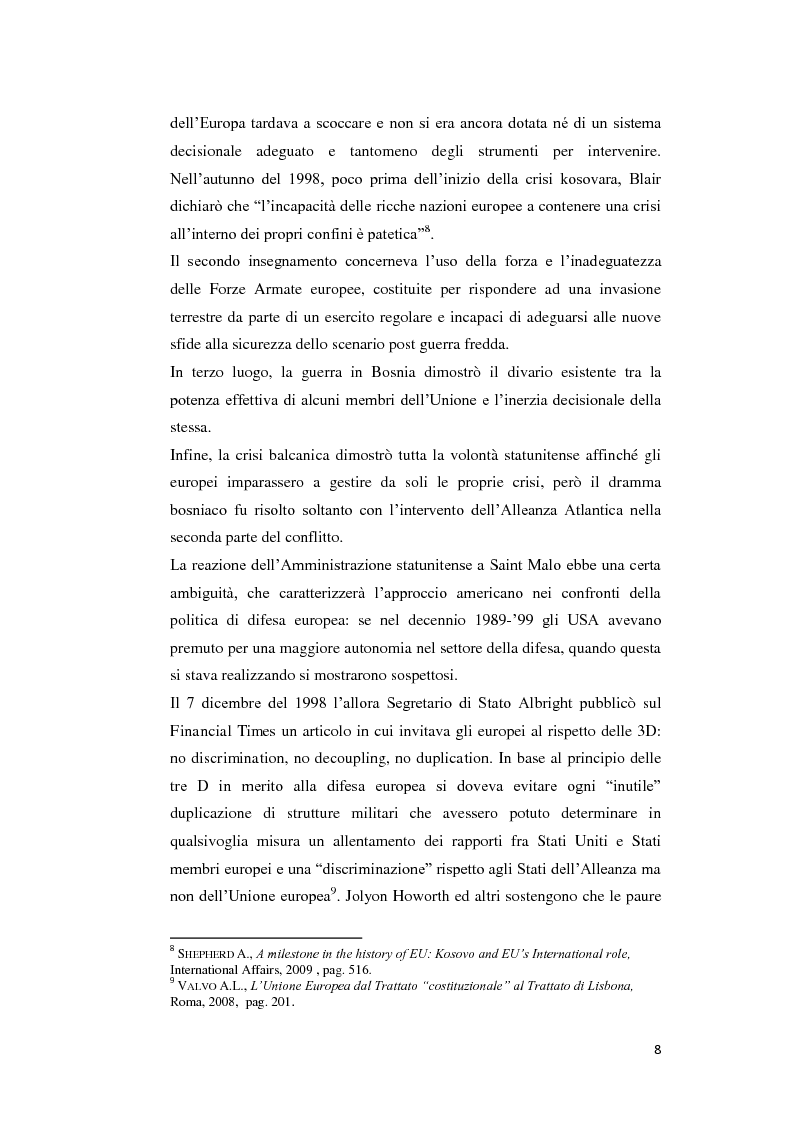 Anteprima della tesi: L'alto Rappresentante dell'Unione per gli affari esteri e la politica di sicurezza, Pagina 7