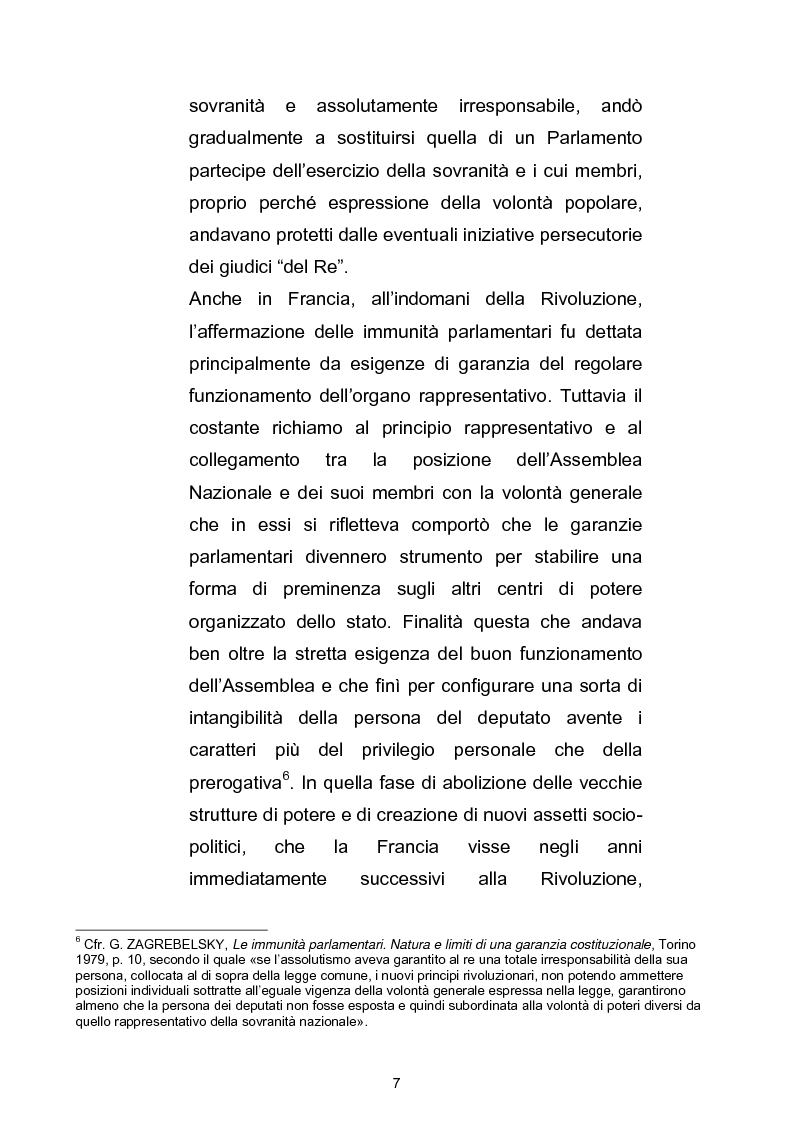 Anteprima della tesi: Le immunità per le alte cariche dello Stato, Pagina 8