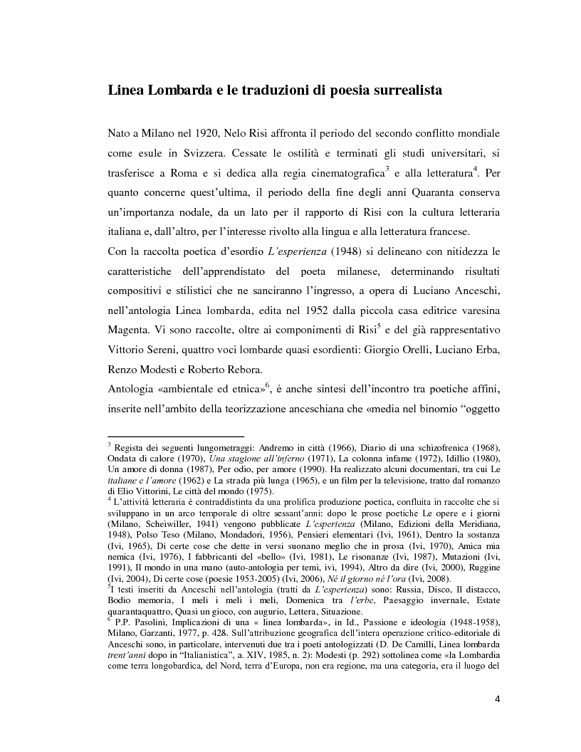 Anteprima della tesi: Voci d'altrove. Nelo Risi poeta e traduttore, Pagina 4