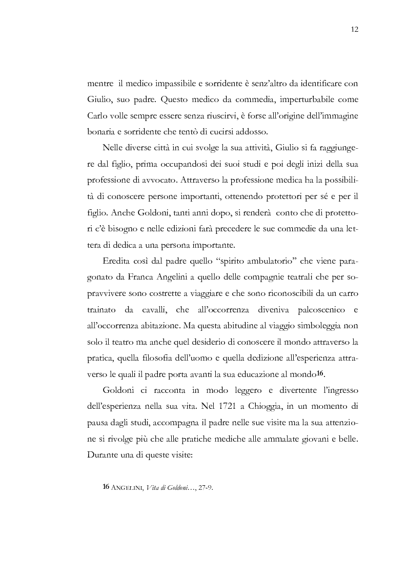 Anteprima della tesi: La tecnica corale nel teatro goldoniano, Pagina 13
