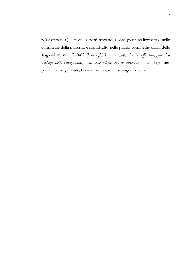 Anteprima della tesi: La tecnica corale nel teatro goldoniano, Pagina 4