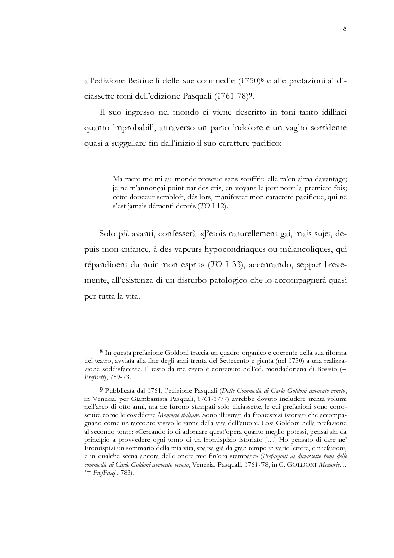 Anteprima della tesi: La tecnica corale nel teatro goldoniano, Pagina 9