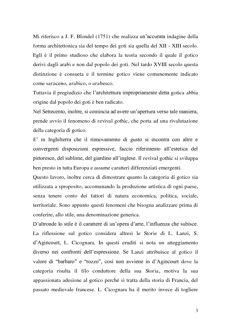 Anteprima della tesi: Il gotico: interpretazione di una nozione periodizzante, Pagina 4