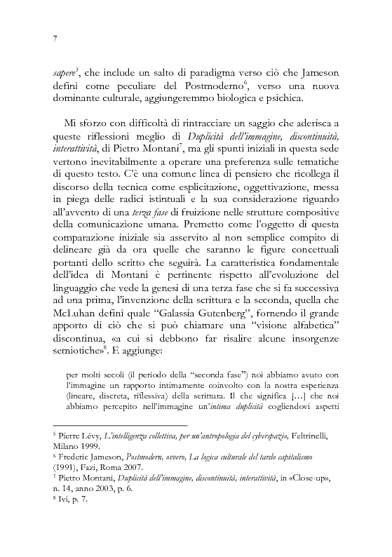 Anteprima della tesi: Il paradigma dell'anumano nelle forme testuali del cinema contemporaneo, Pagina 6