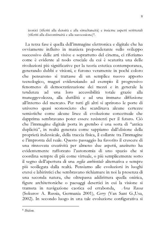 Anteprima della tesi: Il paradigma dell'anumano nelle forme testuali del cinema contemporaneo, Pagina 7
