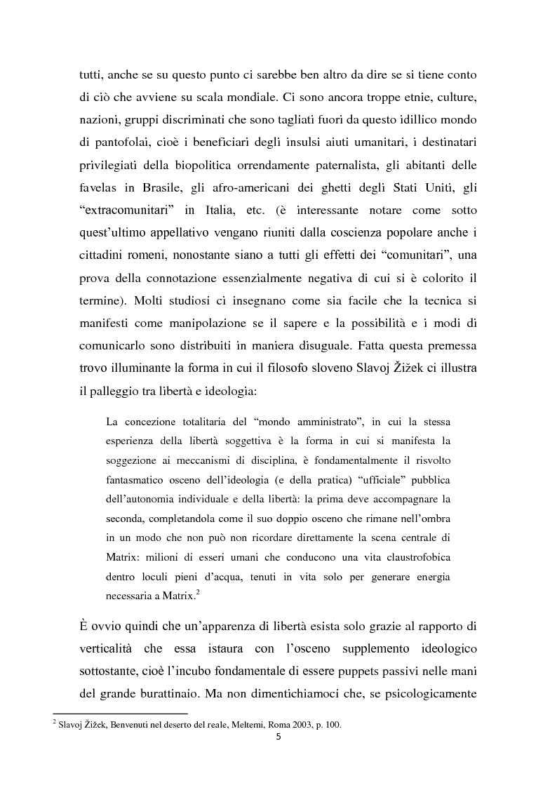Anteprima della tesi: L'interazione del soggetto con il Cyberspazio. L'asse Lévy - Zizek - Lacan, Pagina 4