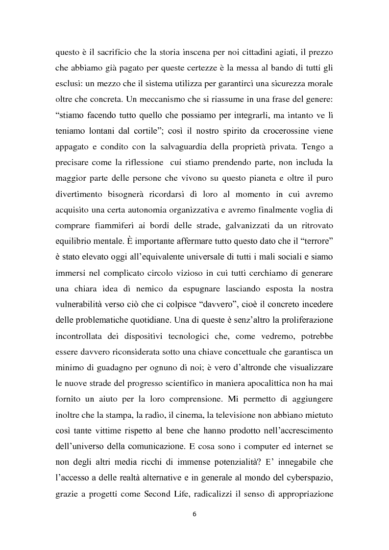Anteprima della tesi: L'interazione del soggetto con il Cyberspazio. L'asse Lévy - Zizek - Lacan, Pagina 5