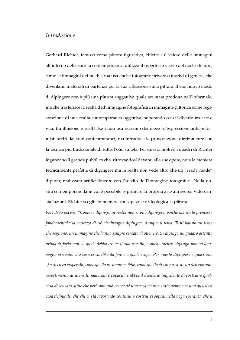 Anteprima della tesi: Gerhard Richter - L'astrazione nella figurazione, Pagina 3