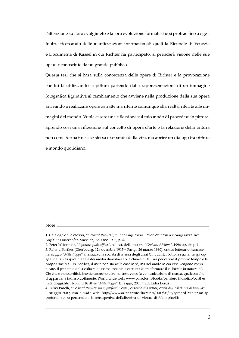 Anteprima della tesi: Gerhard Richter - L'astrazione nella figurazione, Pagina 5