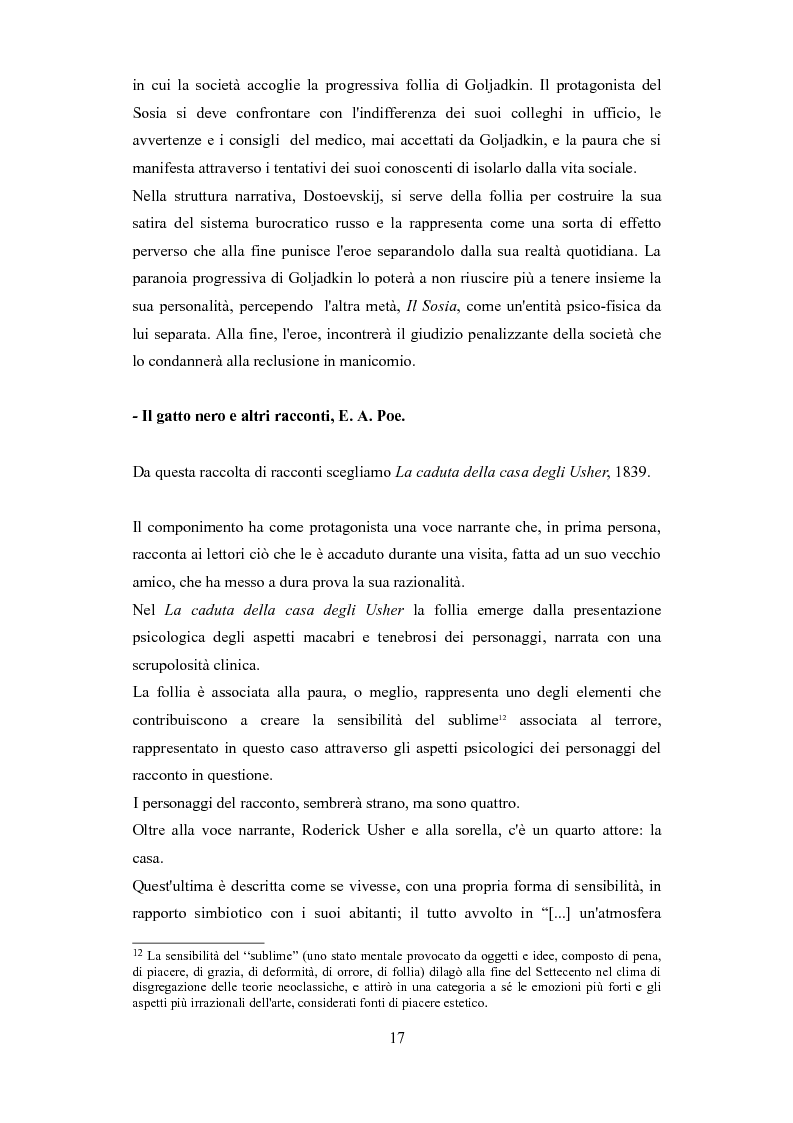 Estratto dalla tesi: Narrare il disordine: una rappresentazione della follia attraverso i racconti di una mente perduta