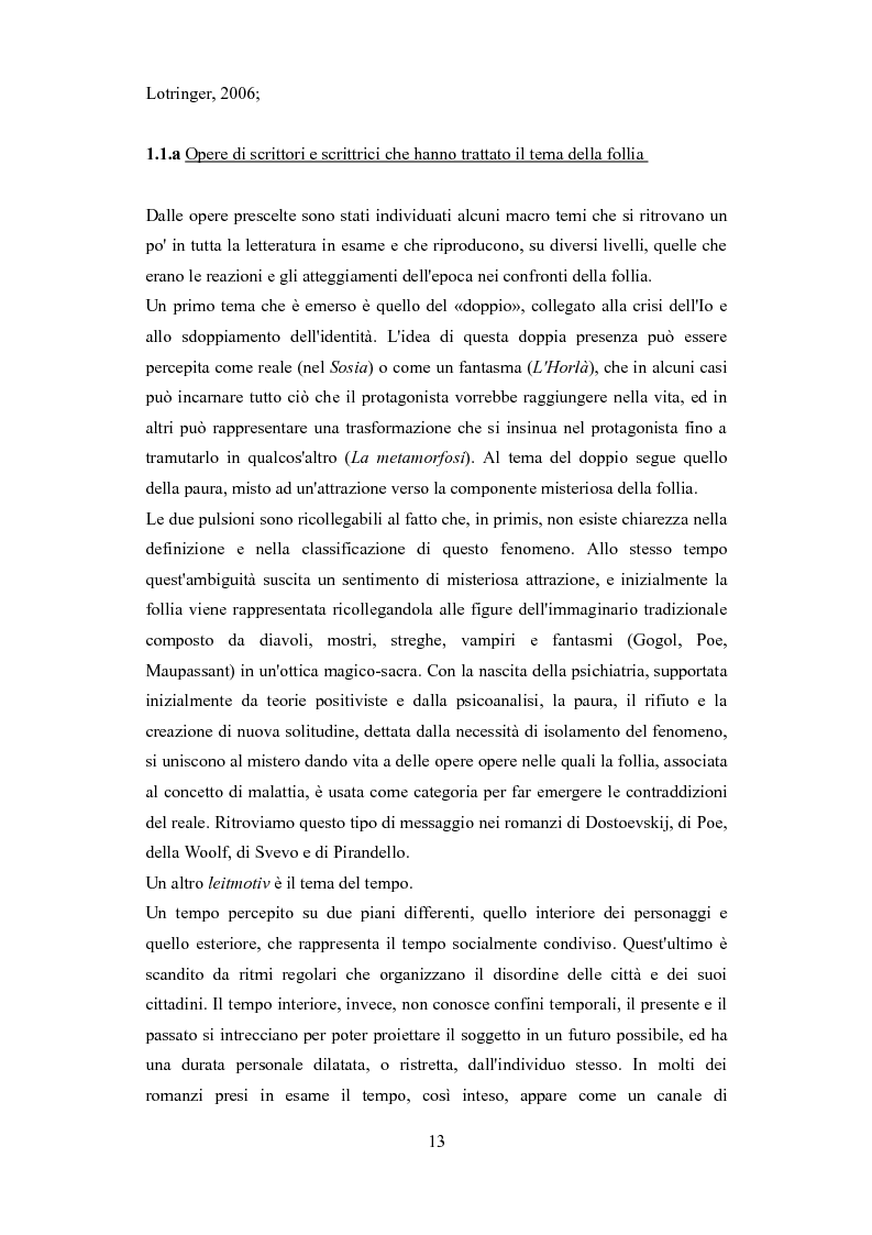 Anteprima della tesi: Narrare il disordine: una rappresentazione della follia attraverso i racconti di una mente perduta, Pagina 13