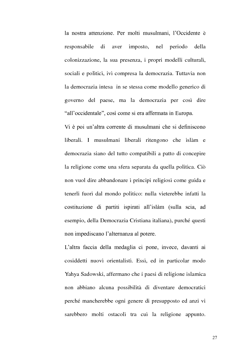 Anteprima della tesi: Il mondo musulmano tra shariah e democrazia, Pagina 11