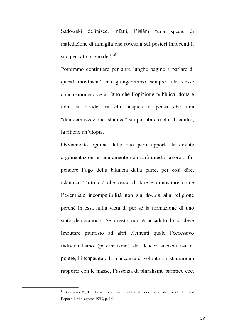 Anteprima della tesi: Il mondo musulmano tra shariah e democrazia, Pagina 12