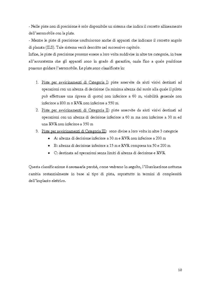 Anteprima della tesi: Tecniche progettuali di illuminazione aeroportuale, Pagina 7