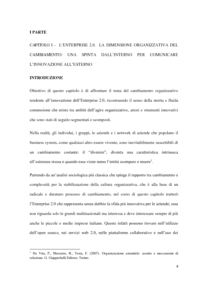 Anteprima della tesi: L'azienda e l'evoluzione dei modelli di business nell'era della partecipazione digitale: il caso Telecom, Pagina 5