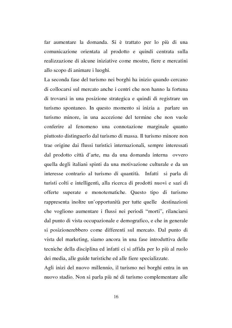 Anteprima della tesi: Il Turismo nei borghi: l'esperienza dei borghi di Santo Stefano di Sessanio e Castel del Monte, Pagina 11