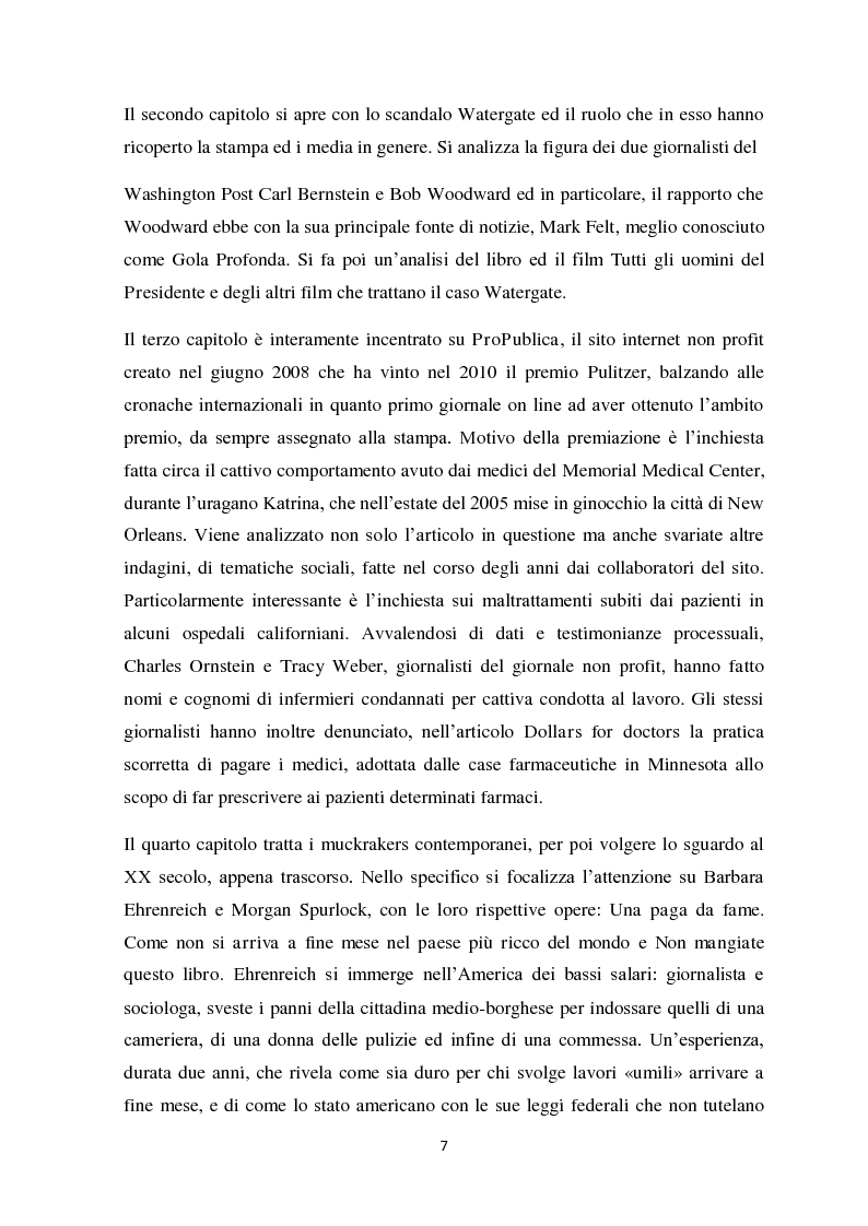 Anteprima della tesi: Investigative reporting: il ruolo del giornalismo investigativo nella democrazia americana, Pagina 5