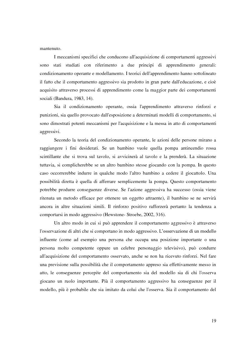 Estratto dalla tesi: L'aggressività dei tifosi del calcio: un fenomeno psico-sociale