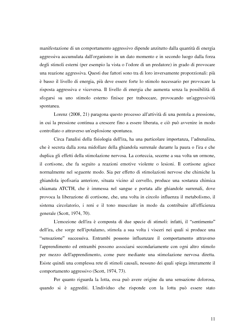 Anteprima della tesi: L'aggressività dei tifosi del calcio: un fenomeno psico-sociale, Pagina 12