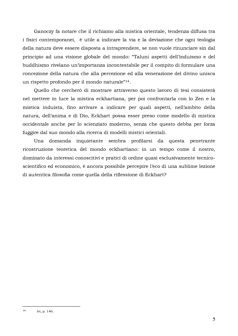 Anteprima della tesi: Meister Eckhart, modello mistico cristiano, Pagina 7