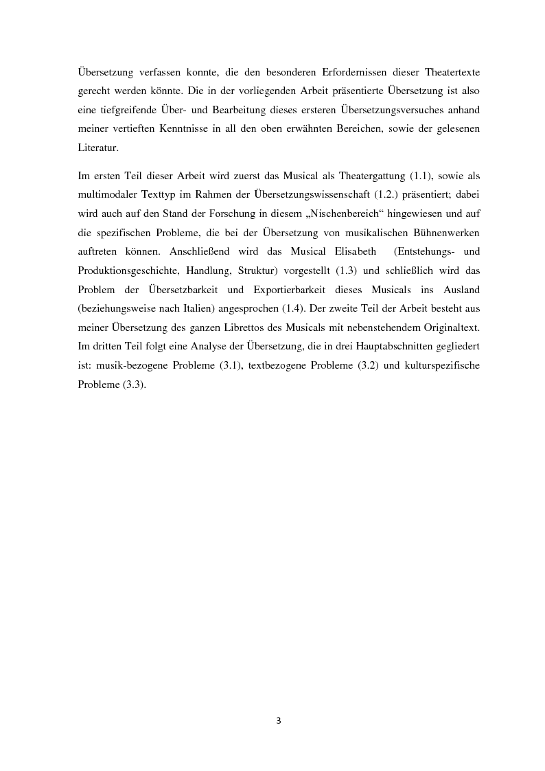 Anteprima della tesi: Das Musical ''Elisabeth'', von Michael Kunze und Sylvester Levay: Übersetzung ins Italienische und Kommentar., Pagina 4
