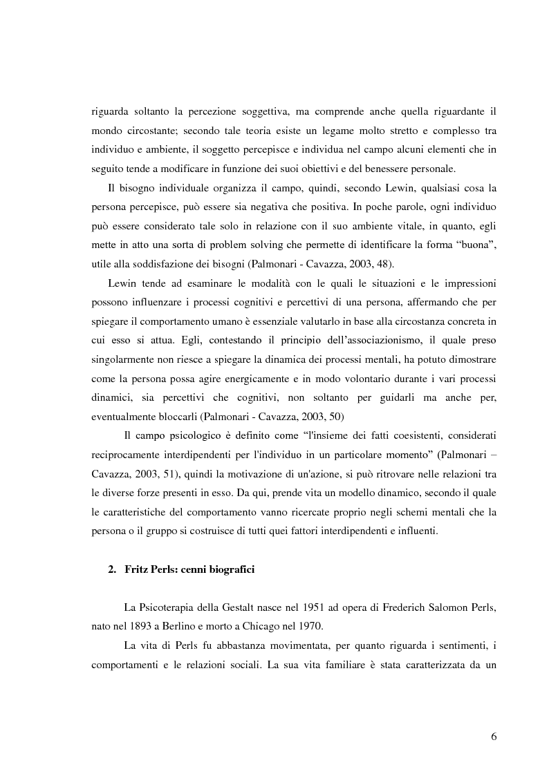 Anteprima della tesi: Il valore della consapevolezza nella Terapia della Gestalt, Pagina 7