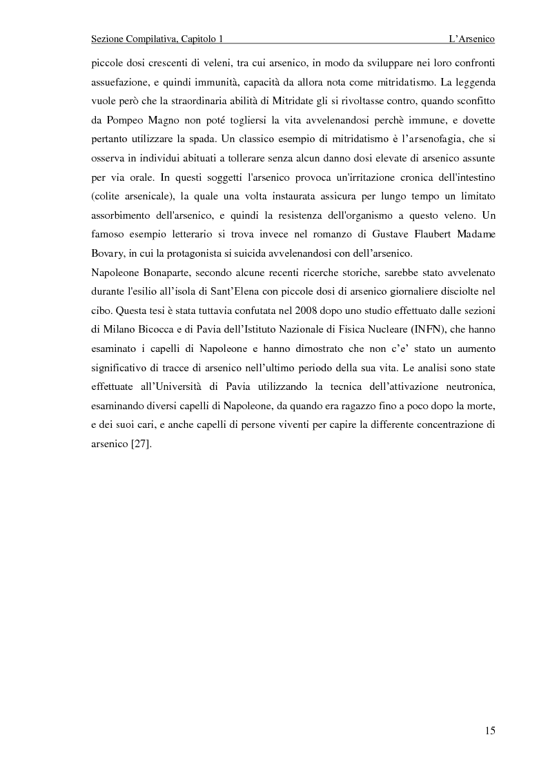 Estratto dalla tesi: Determinazione di arsenico mediante voltammetria di stripping anodico con elettrodo in oro