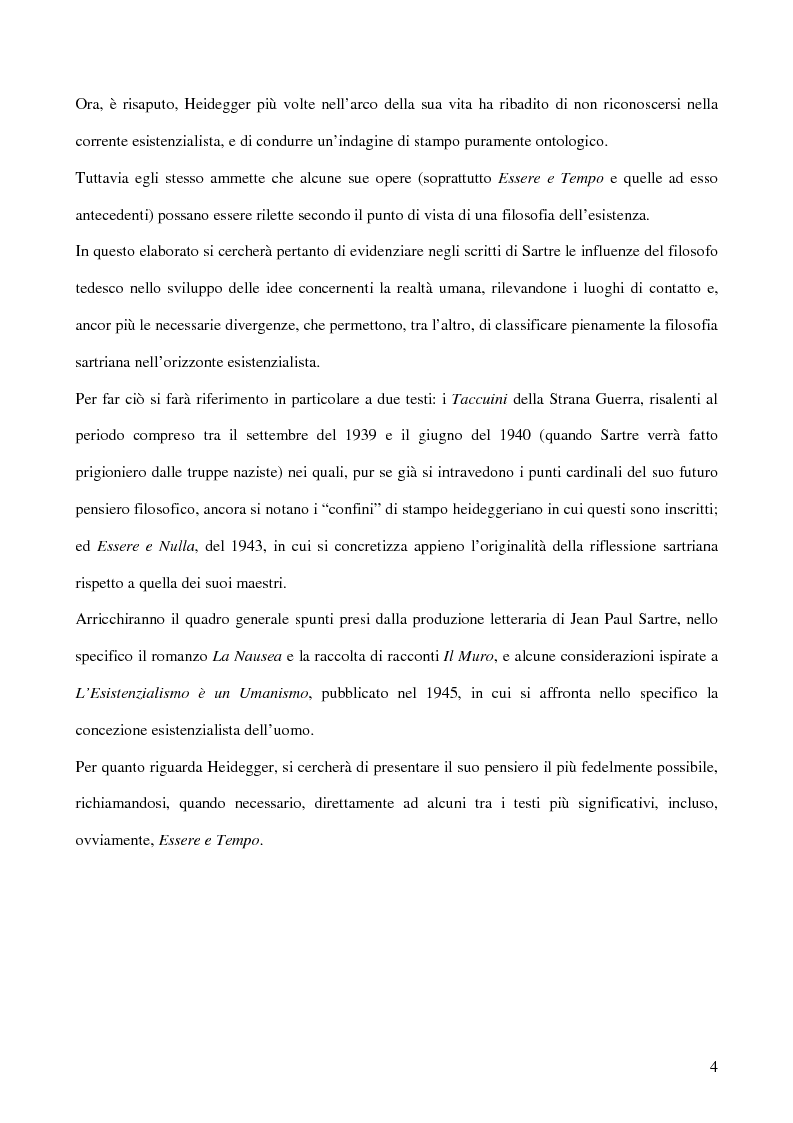 Anteprima della tesi: Prospettive heideggeriane in Sartre, Pagina 4