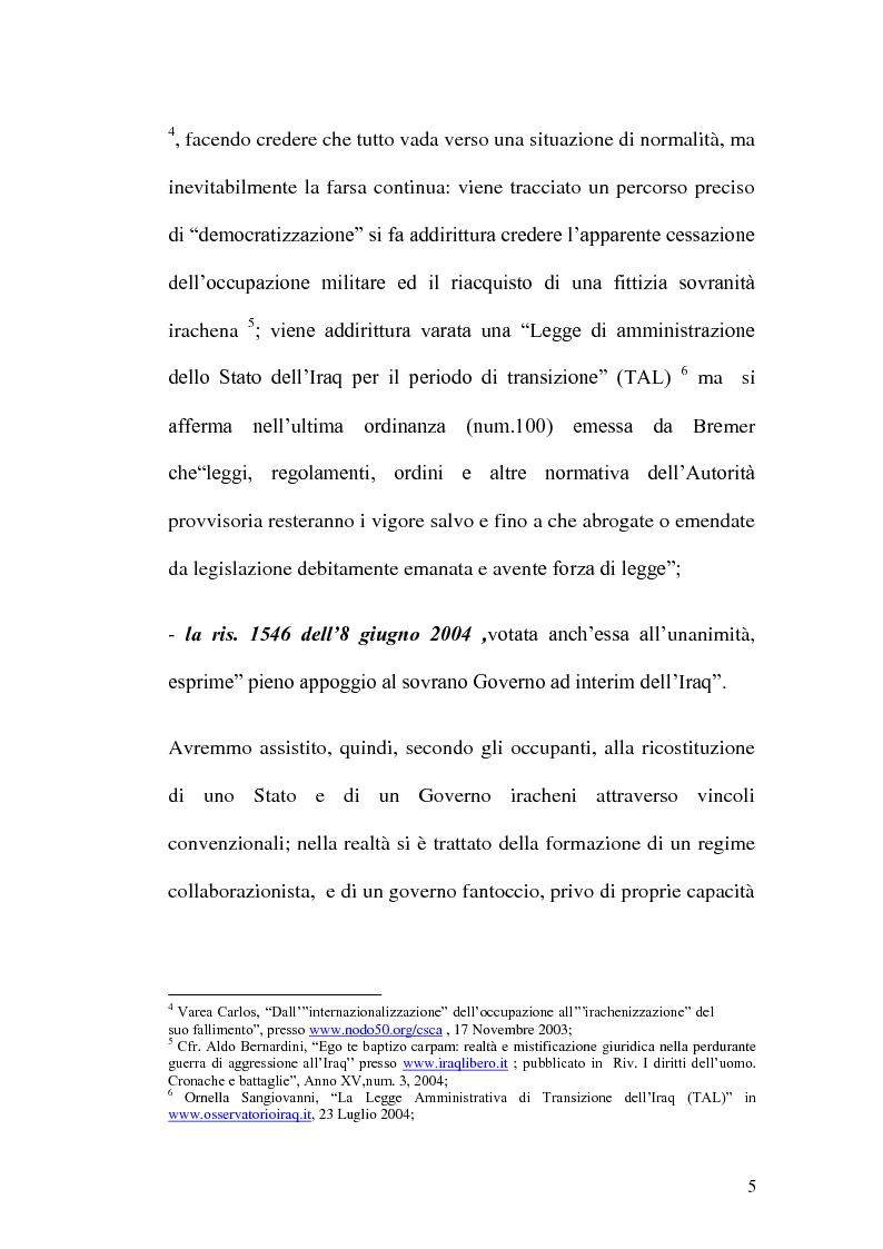 Anteprima della tesi: Quale legittimità internazionale in Iraq?, Pagina 6
