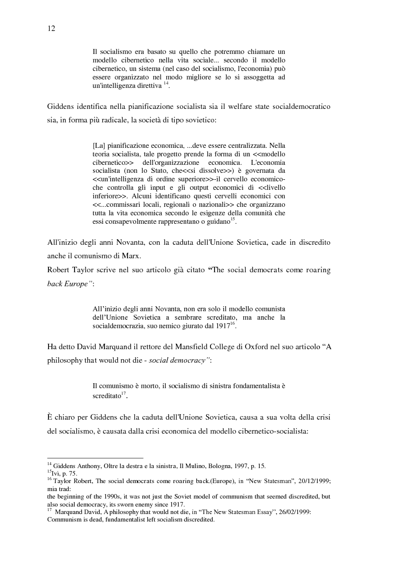 Anteprima della tesi: Sulla “Terza Via” problemi di identificazione e definizione, Pagina 11