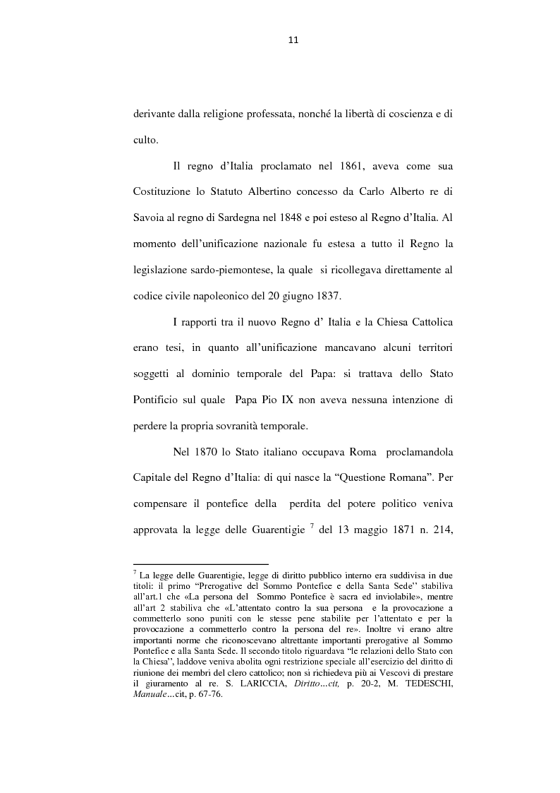 Anteprima della tesi: Il problema dei simboli religiosi. Profili storico – giuridici, Pagina 9
