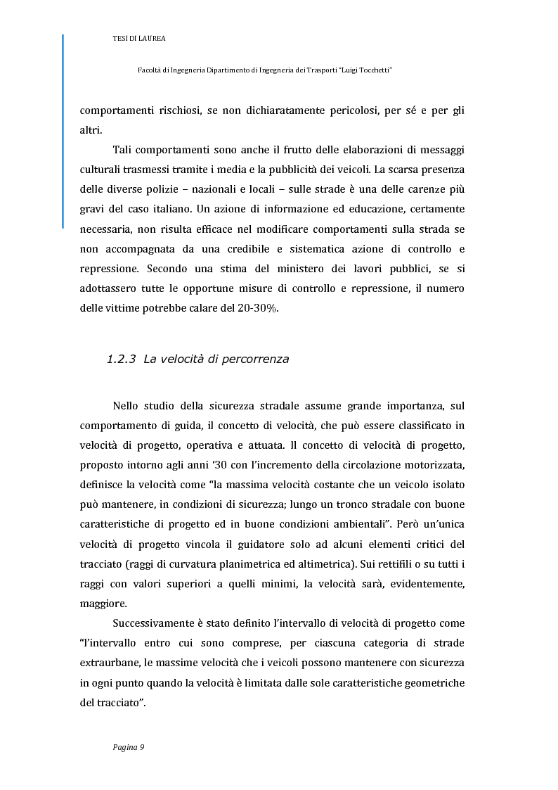 Anteprima della tesi: Pianificazione della sicurezza stradale urbana : una metodologia applicata alla realtà urbana di Casoria ., Pagina 10