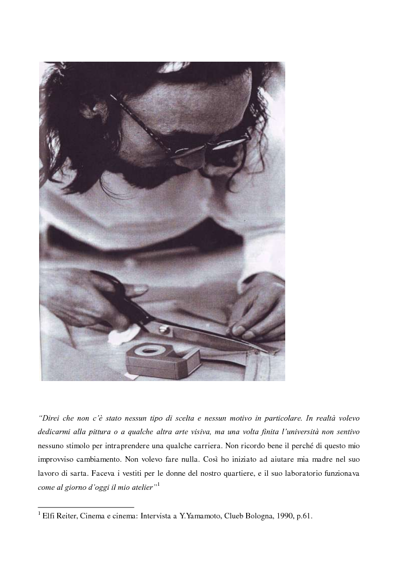 Anteprima della tesi: Il Cinema incontra la Moda: Wim Wenders e Yohji Yamamoto in "Appunti di viaggio su moda e città", Pagina 6