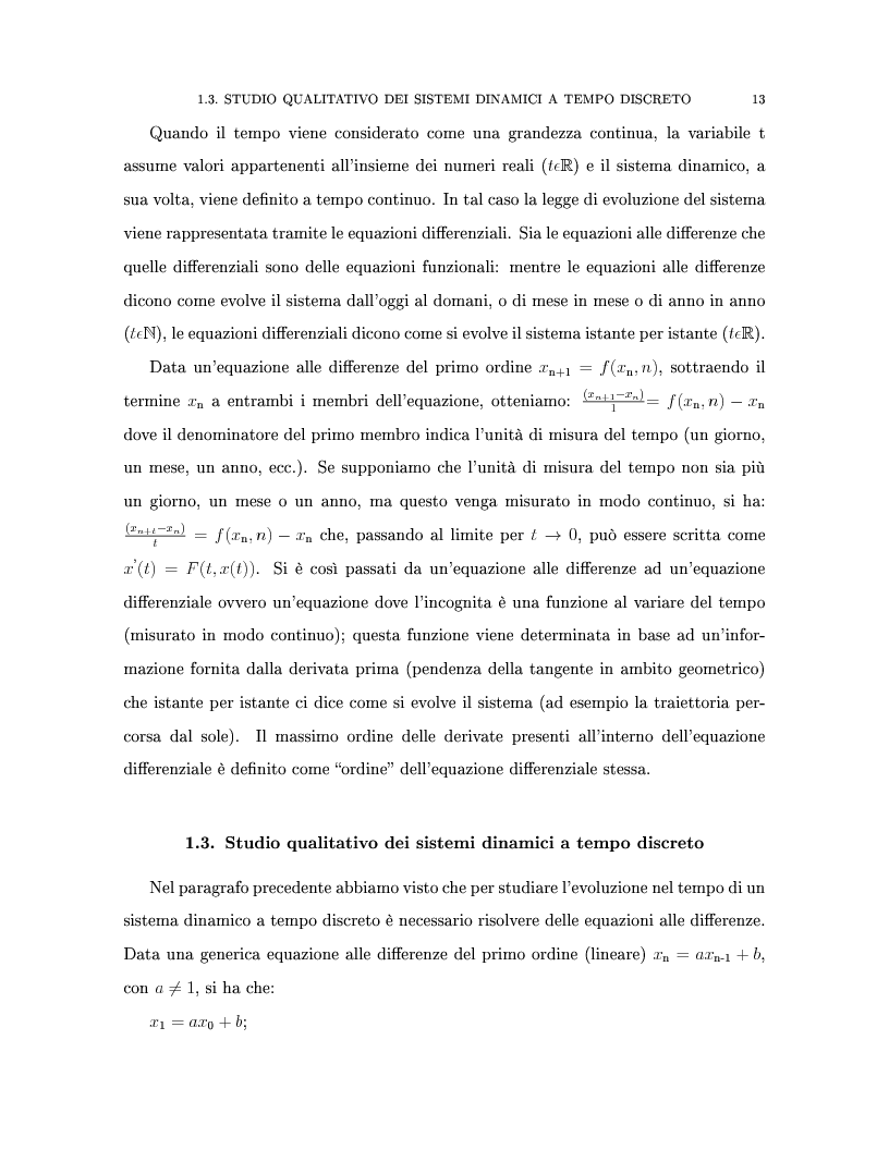 Anteprima della tesi: Sistemi dinamici e mercati finanziari, Pagina 12