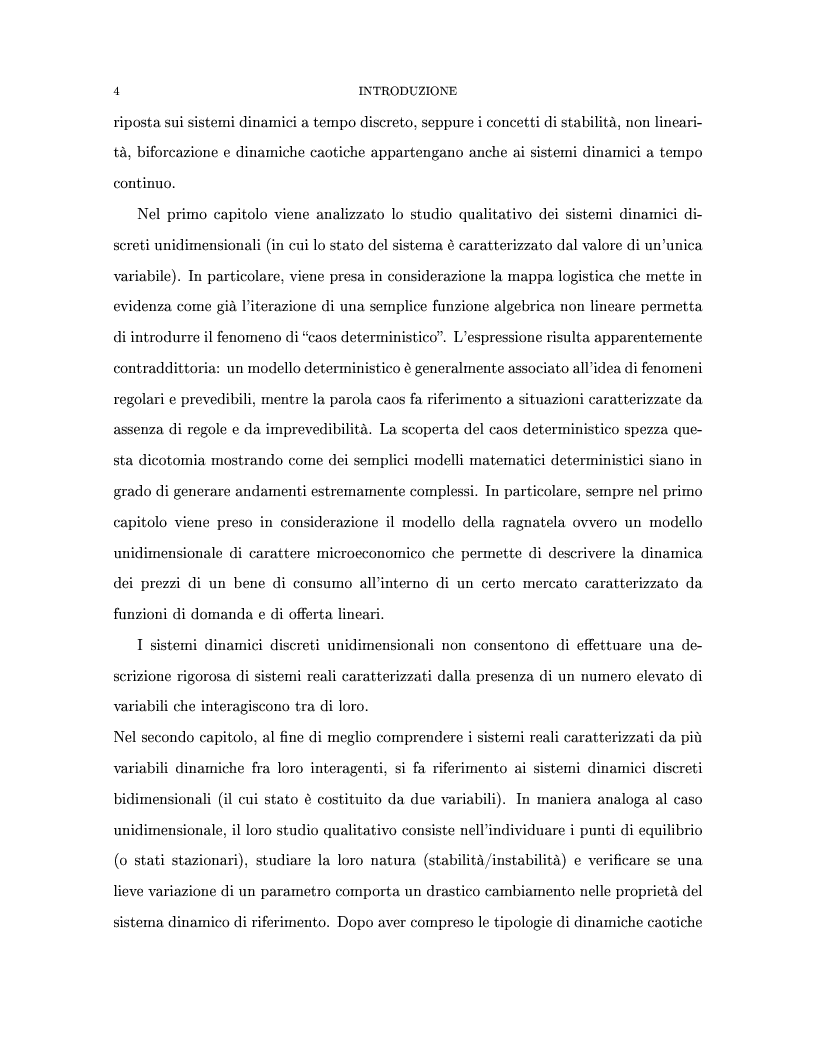 Anteprima della tesi: Sistemi dinamici e mercati finanziari, Pagina 3
