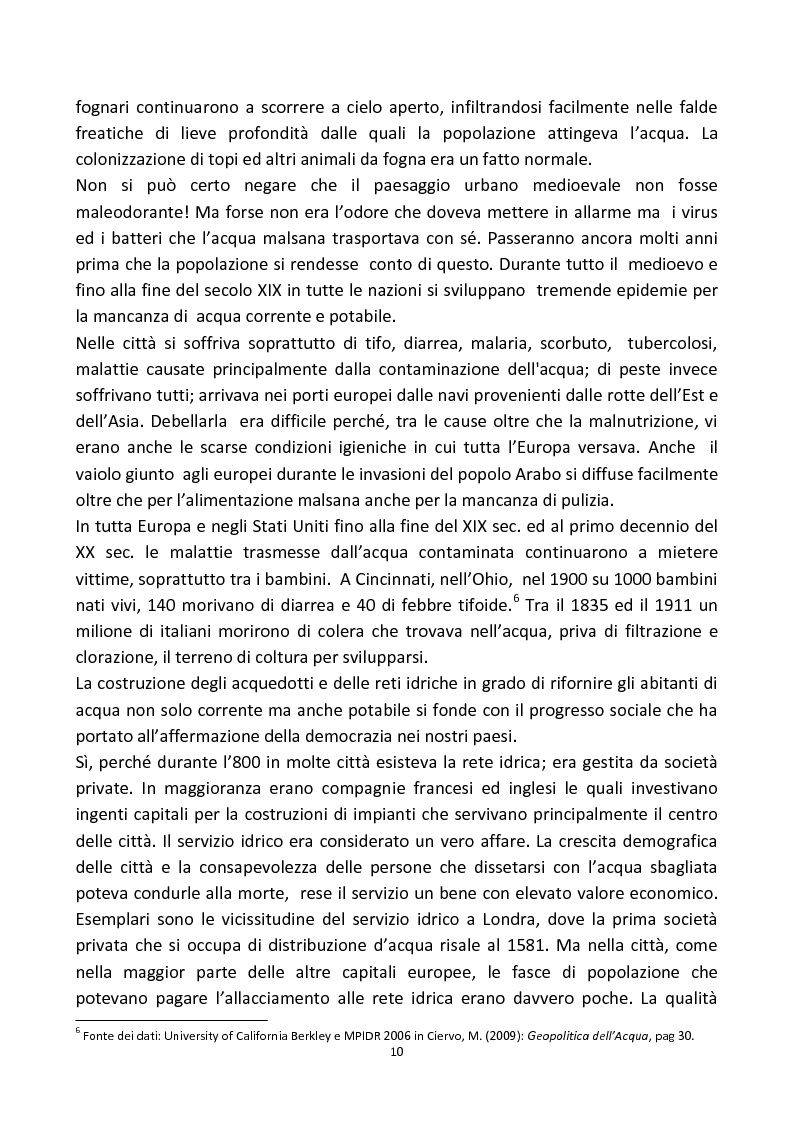 Anteprima della tesi: Il Servizio Idrico Integrato, Pagina 11