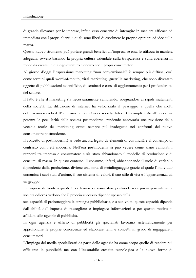 Anteprima della tesi: L'engagement del consumatore verso la marca:la prospettiva del mercato della comunicazione., Pagina 3