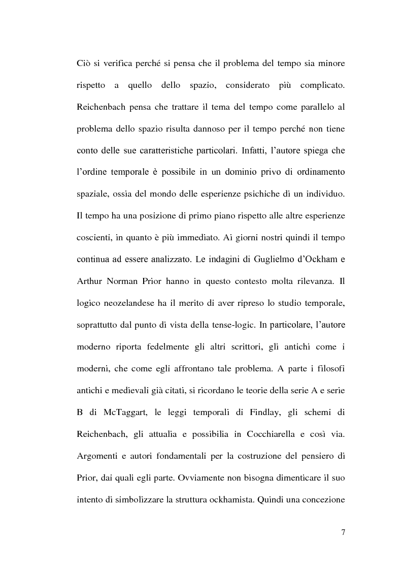 Anteprima della tesi: Logica del tempo in Guglielmo di Ockham e Arthur Norman Prior, Pagina 5