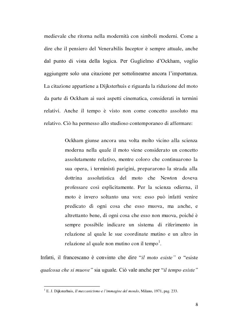 Anteprima della tesi: Logica del tempo in Guglielmo di Ockham e Arthur Norman Prior, Pagina 6