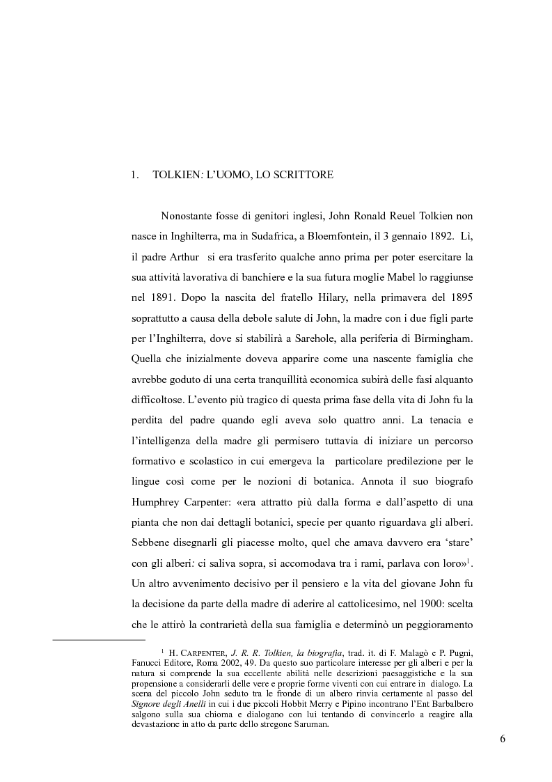 Anteprima della tesi: Il Signore Degli Anelli di J. R. R. Tolkien: un'analisi antropologica e teologica, Pagina 5