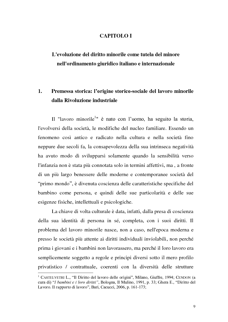 Anteprima della tesi: Il lavoro minorile, Pagina 6