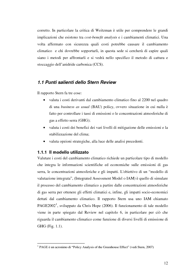 Anteprima della tesi: Economia dei cambiamenti climatici e Carbon Capture and Storage, Pagina 8