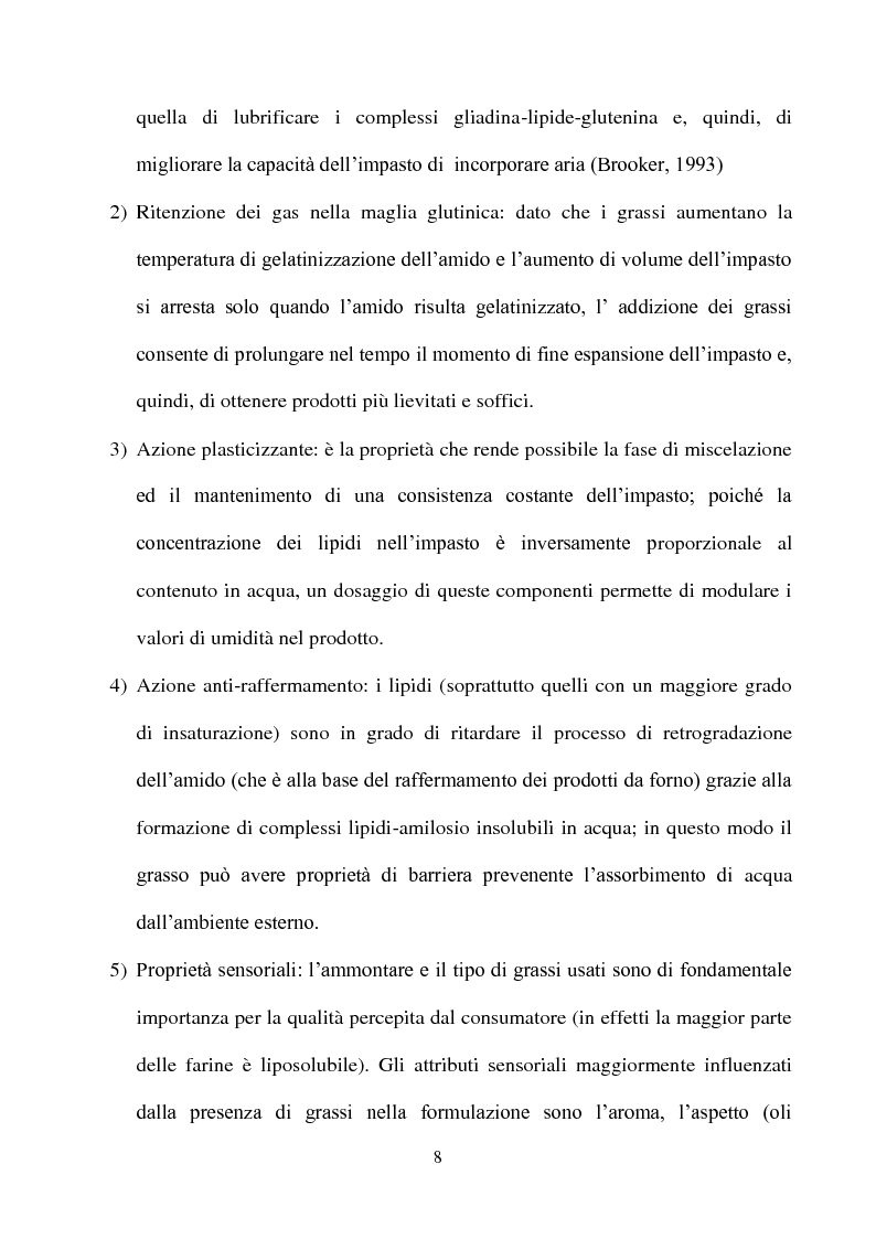 Anteprima della tesi: Studio dell’influenza delle matrici lipidiche sulla struttura del pane mediante l’Analisi d’Immagine, Pagina 8