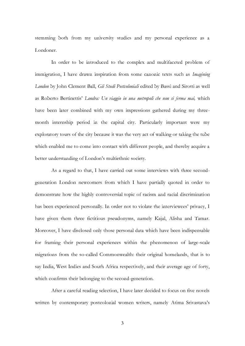 Anteprima della tesi: Living London, Living Between the Lines: Negotiating New Identities in the Postcolonial City, Pagina 3