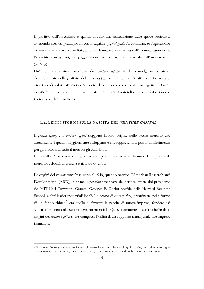 Anteprima della tesi: Venture capital. Analisi e prospettive italiane., Pagina 7