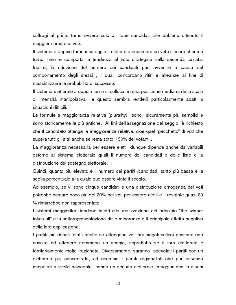 Anteprima della tesi: Leggi elettorali e sistema costituzionale italiano, Pagina 12