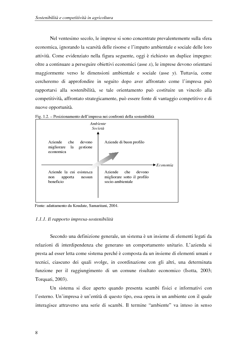 Anteprima della tesi: Sostenibilità e competitività in agricoltura. Ipotesi di sviluppo di una piattaforma logistica a supporto del Km Zero in Veneto., Pagina 9
