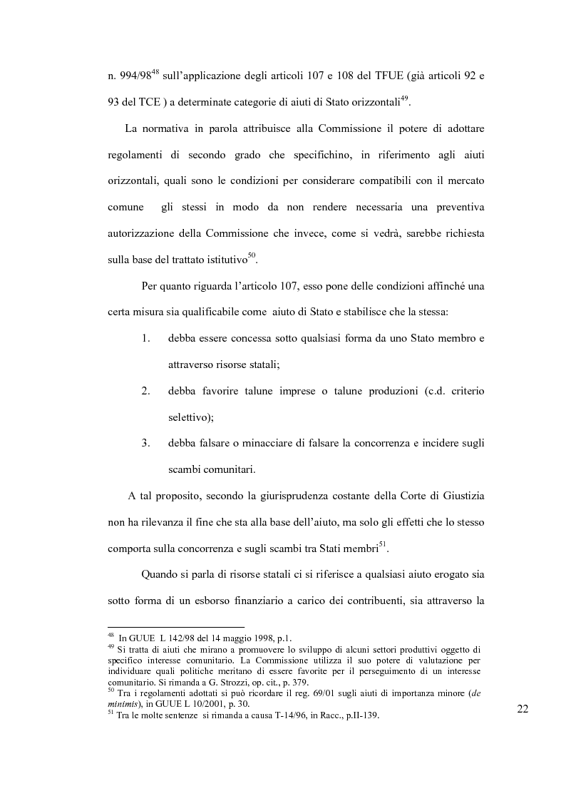 Estratto dalla tesi: Crisi economico - finanziaria e aiuti alle imprese nel diritto europeo
