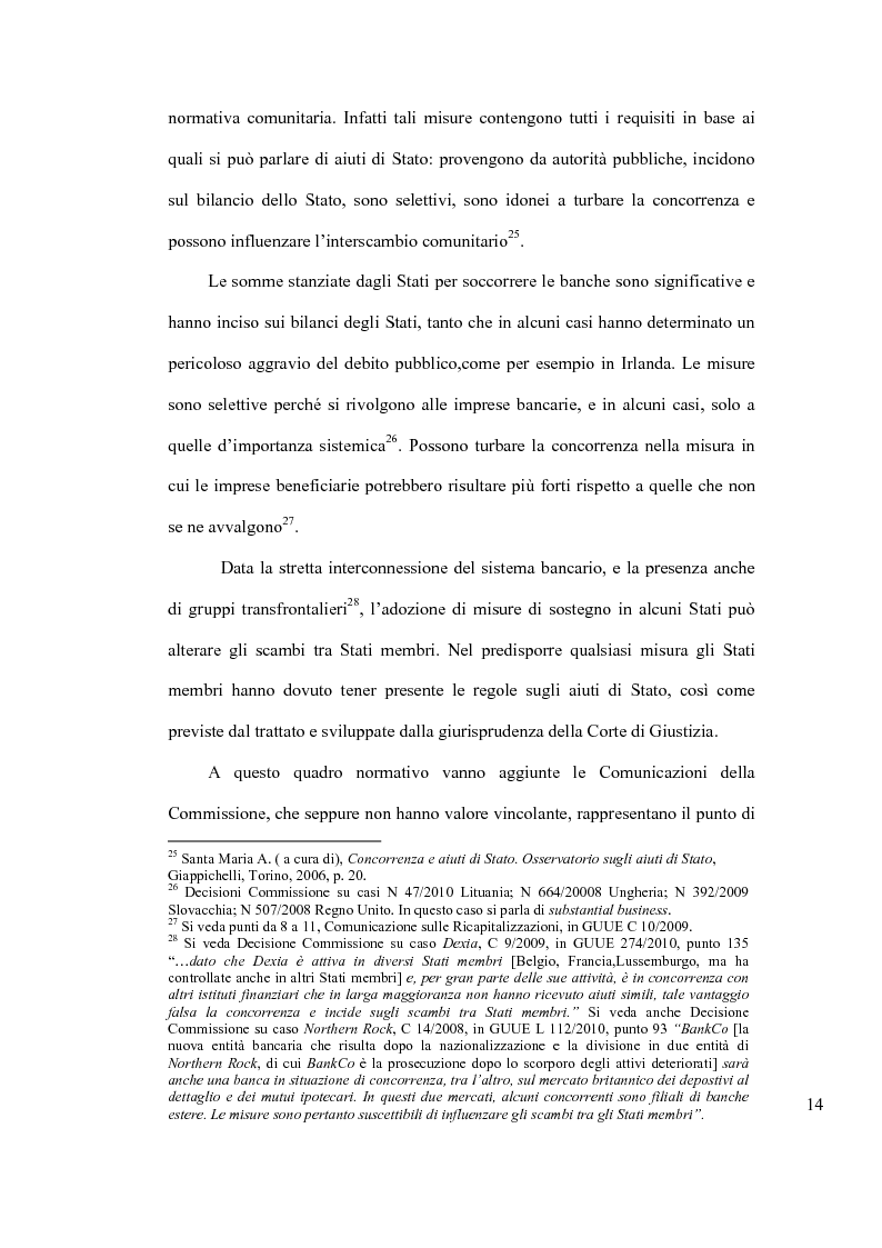 Anteprima della tesi: Crisi economico - finanziaria e aiuti alle imprese nel diritto europeo, Pagina 12